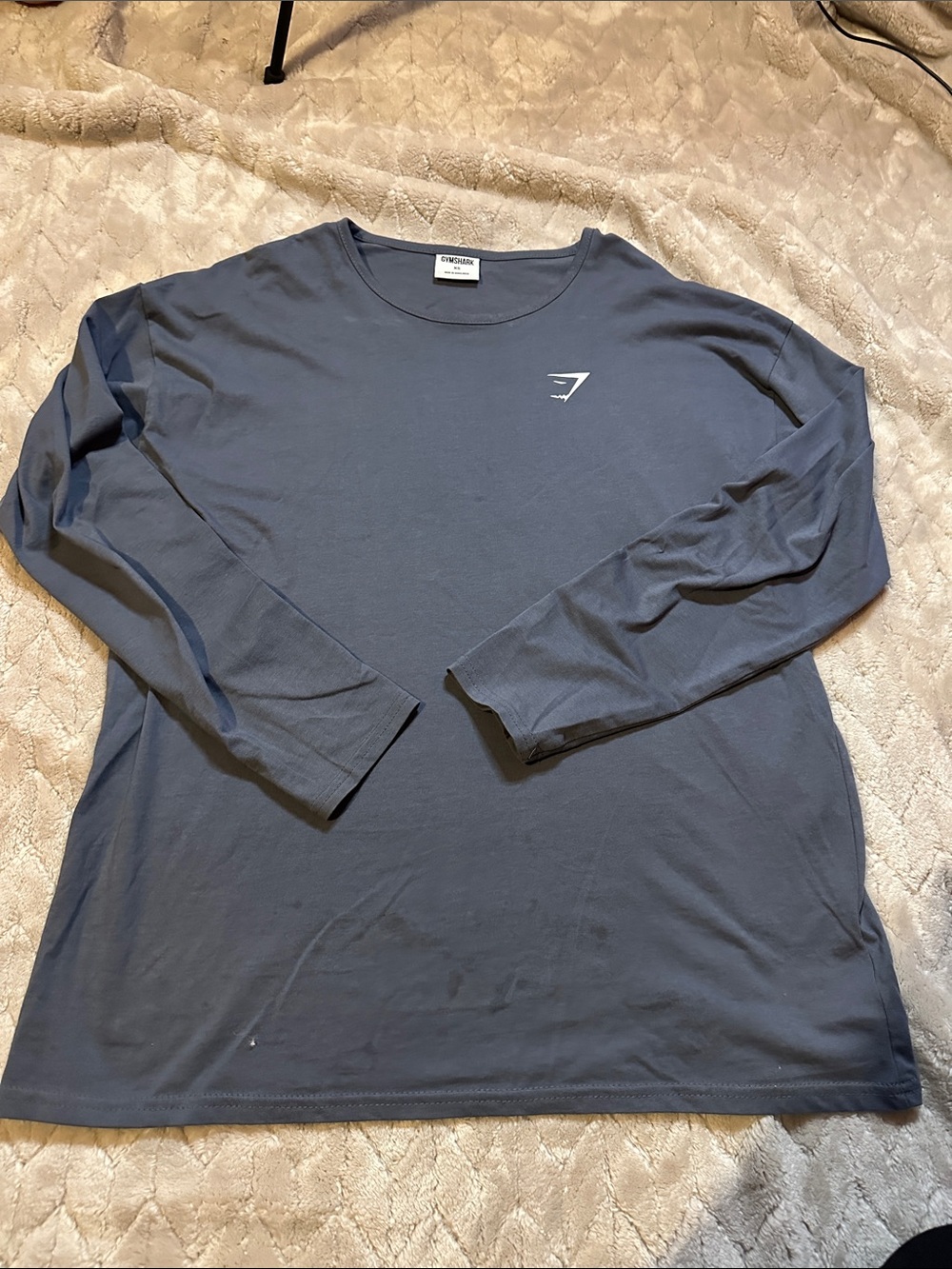 Gymshark Men’s Long Sleeve Crew Shirt - Slate Gray